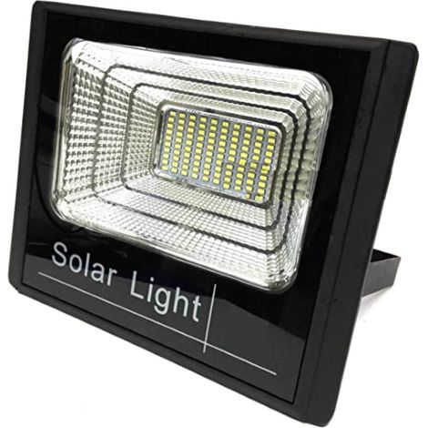 Dawei faretto faro a led con pannello solare 30w crepuscolare con telecomando cavo da 5 mt staffe e viti per montaggio
