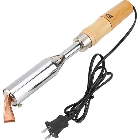 Fer À Souder Électrique 200W 220V Avec Pointe En Alliage Et Manche En Bois Pour Réparation Électronique - 1 Pièce (1/5)