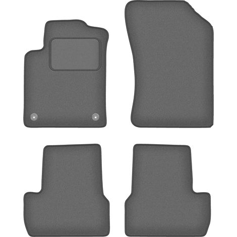 Tappetini auto grafite per: Citroen C3 II hatchback (2009-2016)