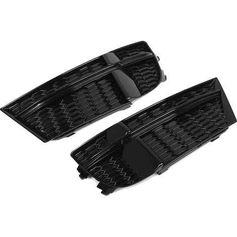 Rejilla para faros antiniebla, diseño de panal estilo M, fácil instalación, color negro. (1/2)
