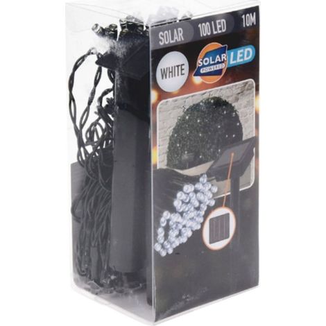 Ghirlanda LED bianca IP44 solare 10m BASICS (1/2)