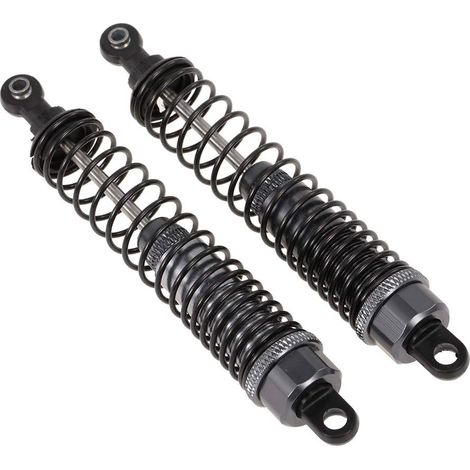 AIDUCHO 2pcs Pièces De Voiture Rc Amortisseur En Métal Amortisseur 100mm Pour 1/10 Rc 4wd Hsp Dhk Big Wheel Rc Car Off-Road Crawler (1/5)