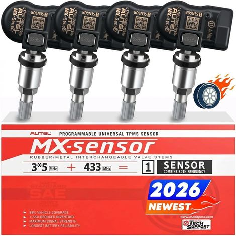 Capteur TPMS, Double Fréquence Capteurs TPMS pour 98% Voitures, Fonctionne avec TS408S TS508WF TS601 TS501 Pro, Niveau OE Programmable (1/5)