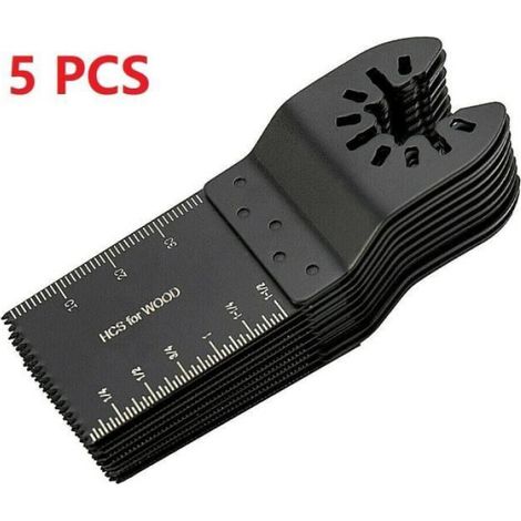 Lame De Scie Oscillante 34 mm - Acier À Haute Teneur En Carbone - Pour Bois Plastique Plâtre - 5 Pièces (1/4)