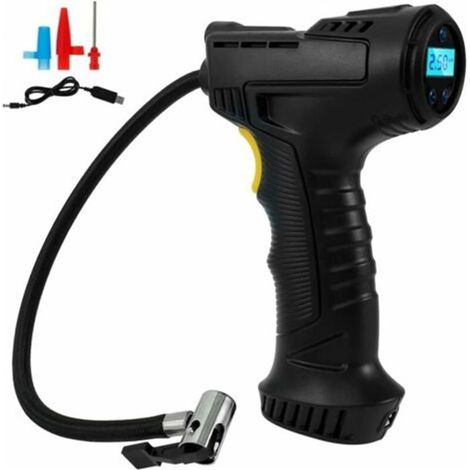 Gonfleur pneu sans fil 120W -Nosheir- Compresseur 2000mAh, jauge LED - Pour voiture/moto/vélo (1/5)