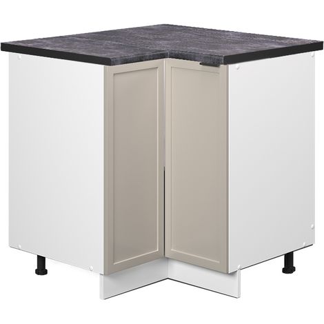 Mobile ad angolo cucina Fame-Line, GrigioBeige, 80.5 cm , PL Antracite, Vicco