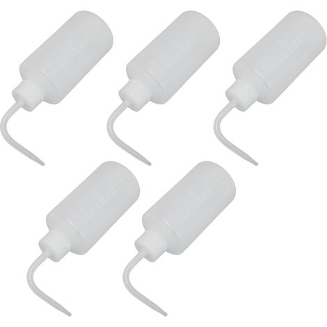 Lot de 5 flacons de lavage de sécurité en plastique souple, 250 ml, pour le nettoyage et l'arrosage. (1/5)