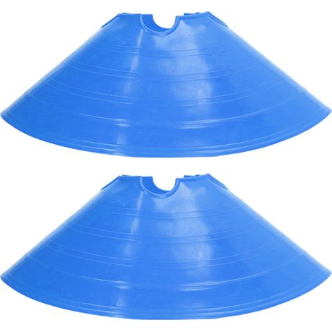 10 disques de football de 8 cm, disques coniques à pointes saillantes, disques à gros marquages, disques d'entraînement pour obstacles angulaires (1/5)