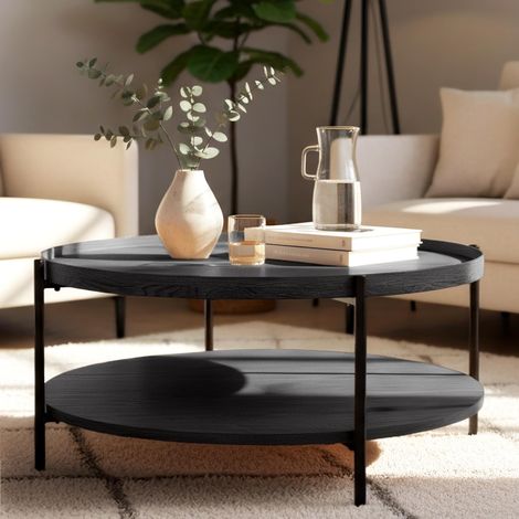 Mesa de Centro Corbitan Ø 80 cm Gris (1/5)