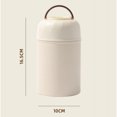 1 Boîte Alimentaire Isotherme 500 ML, Acier Inoxydable Double Paroi, Cuillère Intégrée, Pour Bureau et Extérieur (1/5)