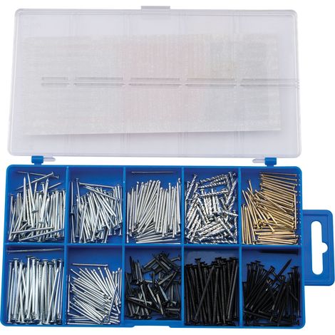Draper 485-Piece Nail and Pin Assortment Kit for DIY and Professional Use (1/5)