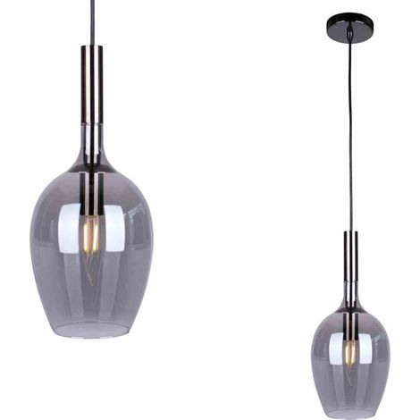 Lampada a sospensione LUGANO SMOKED 1xE14 (1/5)