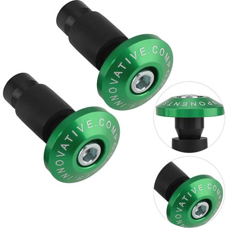 Motorrad-Handschützer 22 mm 7/8 Zoll Grüne Lenkerendkappen für ATV Off-Road-Rennset (1/5)