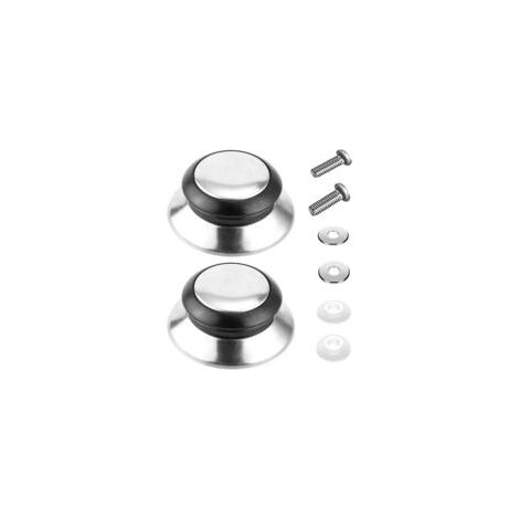 Juego de 2 pomos para tapa de olla, pomos para tapa de olla, tapa de olla de acero inoxidable, pomo para tapa de olla, utensilios de cocina, para utensilios de cocina - Crezuo