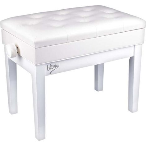 alkotest V-TONE ŁAWA 2 banc de piano blanc réglable (1/5)