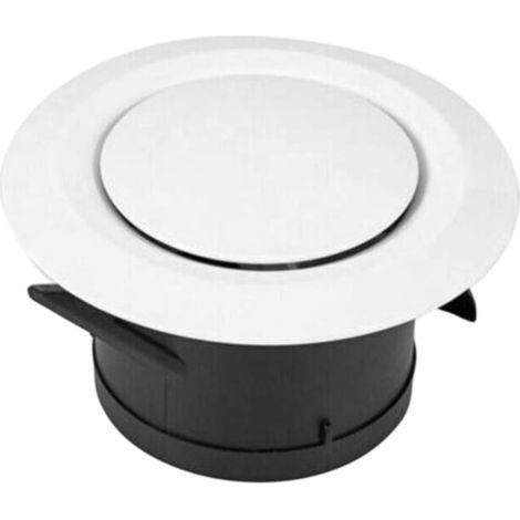 Bouche Vmc - Diamètre 120mm - Grille Orientable En Abs - Pour Salle De Bain Et Cuisine - Installation Mur Ou Plafond (1/5)
