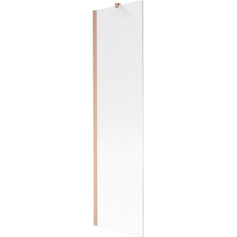 Paroi de baignoire 1 volet Mexen Next 50 x 150 cm, rayé, cuivre brossé - 895-050-000-00-09-65 (1/5)