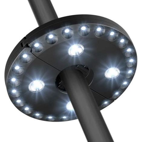 Lampe d'ombrage pour jardin - 28 LED, 200 lumens lumière blanche - économie d'énergie - installation facile (1/4)