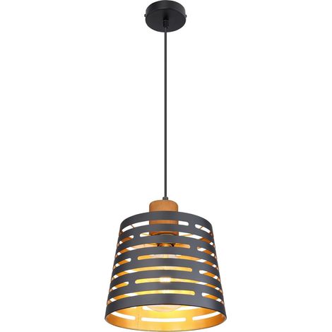 Globo - lámpara colgante - Ablona - negro - metal - Ø 25cm - E27 (1/5)