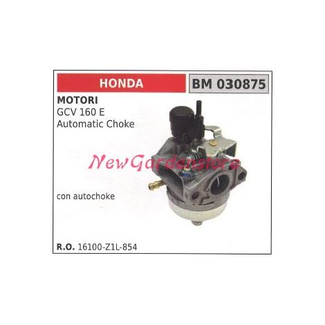 Carburatore a vaschetta HONDA motozappa GCV 160 E 030875