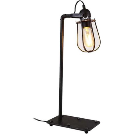 Vintage-Tischlampe aus Metall, E27, 60 W, 22 x 51 cm, EDM