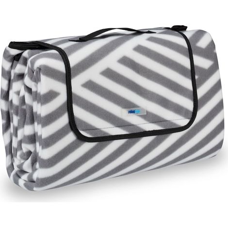 Picknickdecke 200 x 200 cm gestreift