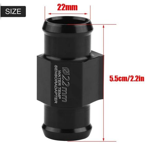 Wassertemperatursensor-Adapter für Motorradschlauch, 22 mm - Crezuo