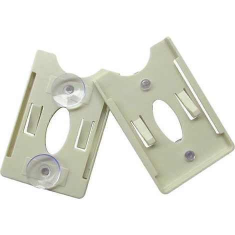 Lot de 2 porte-cartes de pare-brise avec ventouse pour carte RFID, gestion des documents de véhicule, organisateur de parking, présentoir à badges (1/4)