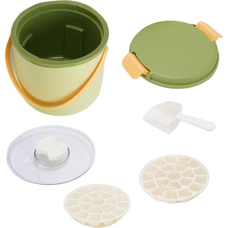 Kit Seau à Glaçons Compact en PP avec Bac et Pelle, Libération Facile, 7 Accessoires, pour Maison et Camping (1/5)