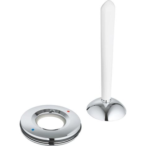 GROHE Hebel 46906, Metall, für Eurodisc Joy, moon white (1/2)