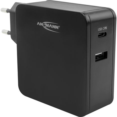 Ansmann Home Charger 247PD USB Ladegerät 45 W 1x USB-A, 1x USB-C® USB PD Schwarz Innenbereich (1/5)