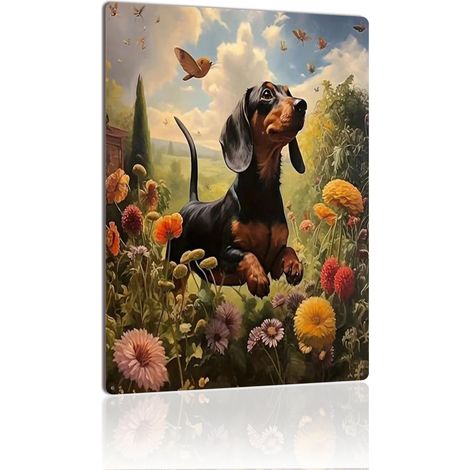 Plaque en Métal Vintage Art Murale pour Jardin de Vignes Cuisine Salon et Bar, Durable et Résistante, Parfaite pour Ajouter une Touche de Vin dans Votre Espace 30x20 cm. (1/5)