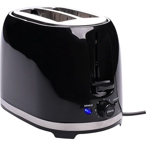 Lafe TSB003B grille-pain noir 2 tranches 850 W (1/5)