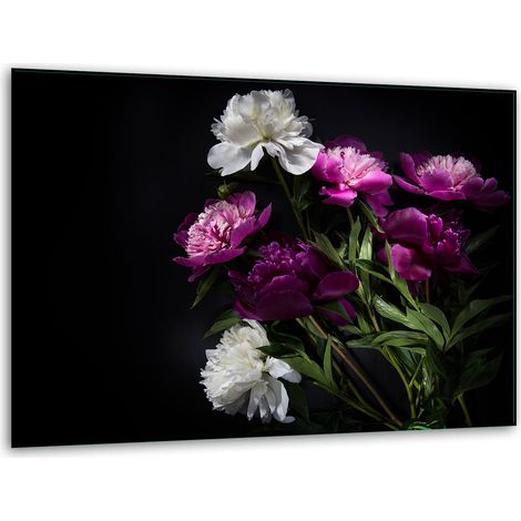 Supporto per tagliere in vetro 40x30 con decorazioni floreali (1/5)