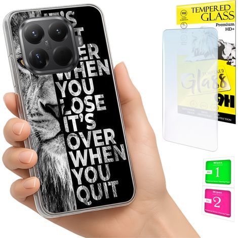 Custodia per Xiaomi 15T Pro, cover posteriore con vetro temperato 9H. (1/5)