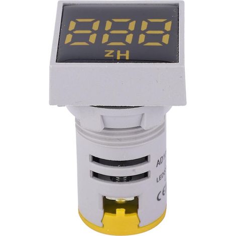 Instrument de mesure de fréquence CA à affichage numérique carré avec indicateur LED, mesure de fréquence 20-75 Hz, applicable à une tension de 100-380 V (1/5)