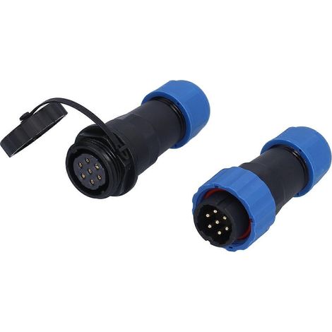 Prise aviation étanche IP68, connecteur mâle/femelle à bornes bout à bout, 380 V, SP207 broches (1/5)