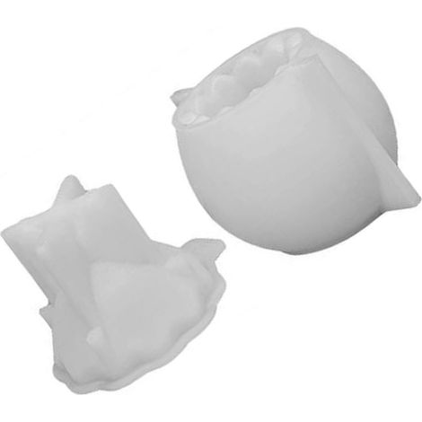Moule en silicone multicolore pour créer des décorations d'œufs, de coquilles de lapins et autres objets décoratifs. Usage polyvalent.