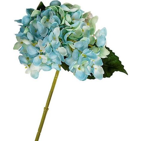 Fleur artificielle pratique, sans arrosage, couleur vive, simulation de fleur, 6 tiges, hortensia artificiel, composition florale à faire soi-mêmebleu foncé (1/5)