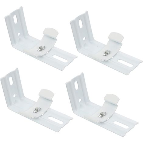 Crochets pour rideaux (lot de 4) Supports muraux en L pour la fixation de stores et la décoration intérieure (1/5)