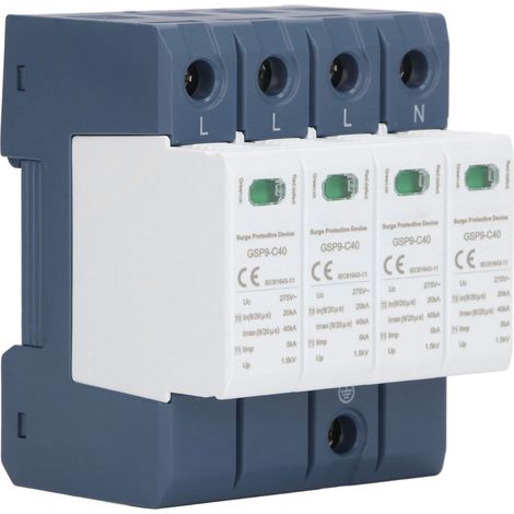 275 V AC 40 kA 4P Überspannungsschutzgerät SPD DIN-Schienenmontage