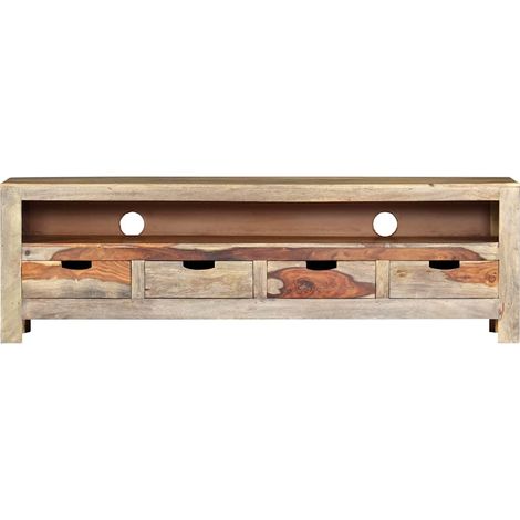 Meuble TV, Étagère TV, Meuble de Salon, Bois massif de Sesham 130 x 30 x 40 cm OIB9964E (1/5)