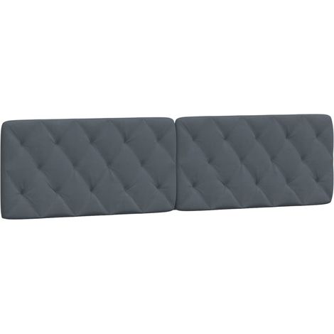 Maison Exclusive - Cuscino Testiera Grigio Scuro 200 cm in Velluto (1/5)