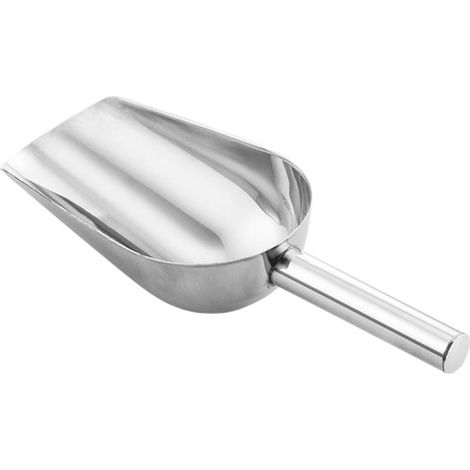 2 cucharas pequeñas de acero inoxidable plateadas para comida, fiestas, buffets y cocinas, Cuchara multifuncional para helados y otras comidas (1/5)