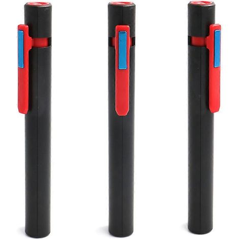Stylo lampe torche magnétique, lampe stylo à piles avec clip de fixation, 2 modes