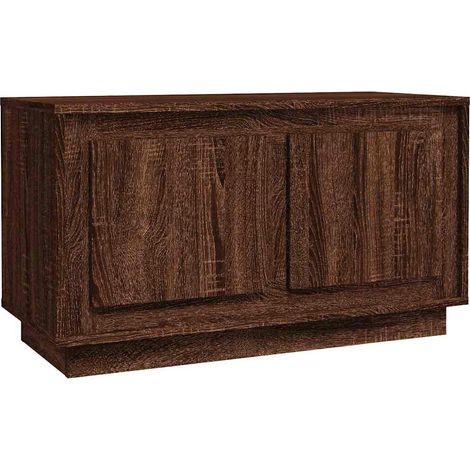 Mobile TV Armadietto TV Mobile Porta TV Rovere Marrone 80x35x45 cm in Legno Multistrato (1/5)
