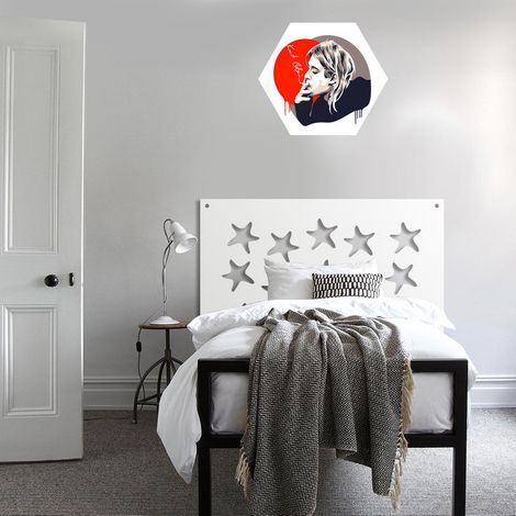 STARFISH - Panneau ajouré en PVC - Brise-soleil - Dimension : 48x48 cm - Couleur : blanc (1/2)