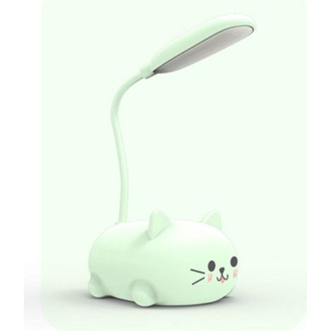 Lámpara de escritorio ergonómica,lámpara de escritorio pequeña de ABS,lámpara de escritorio con diseño de gato azul (1/5)