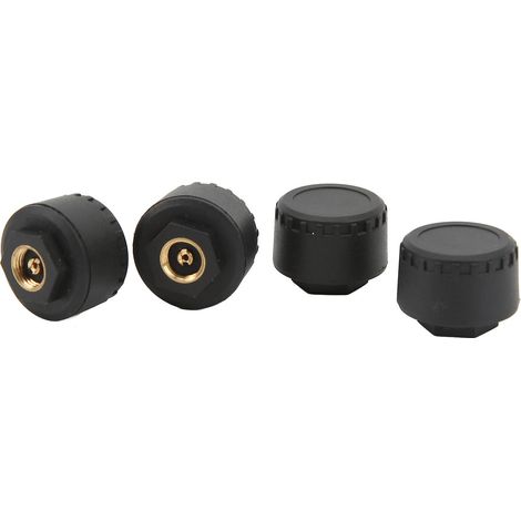 Système de surveillance de la pression des pneus TPMS : 4 capteurs externes, affichage en temps réel de la température et de la pression (0 à 100 PSI) pour voiture, camping-car et remorque. (1/5)