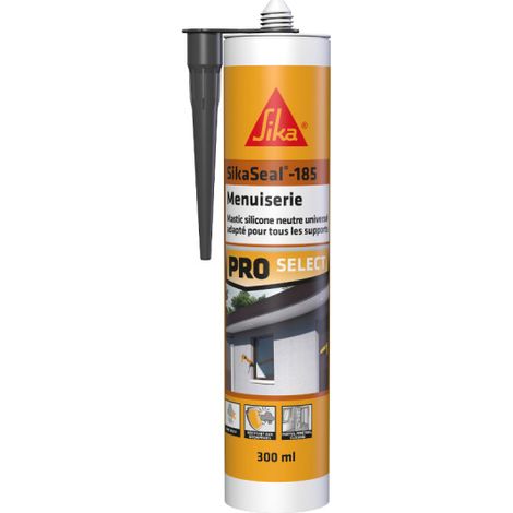 SIKA Sikaseal-185 Tischler-Silikondichtstoff – Anthrazit – 300 ml